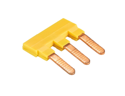 Соед. мостик IVK WKN 6 TK-3 - Соединительный мостик, для установки в зажимную клетку, изолированный, 3 полюса, для клемм: WK 6; WKN 6 TK; WK 4 THSi 6,3x32, цвет: желтый