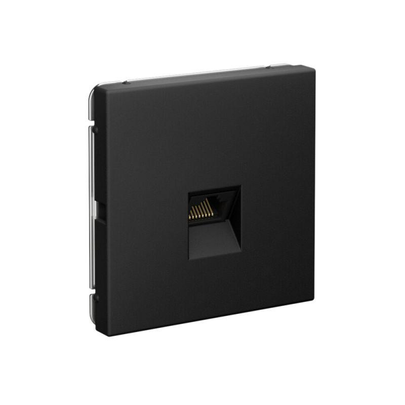 ARTGALLERY РОЗЕТКА компьютерная RJ45, кат. 5е, механизм, КАРБОН GAL001083