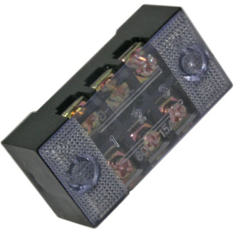 TB-1503 - Клеммная колодка винтовая с крышкой 6 контактов (2х3) М3, AWG14, 2мм2, 15А 600В