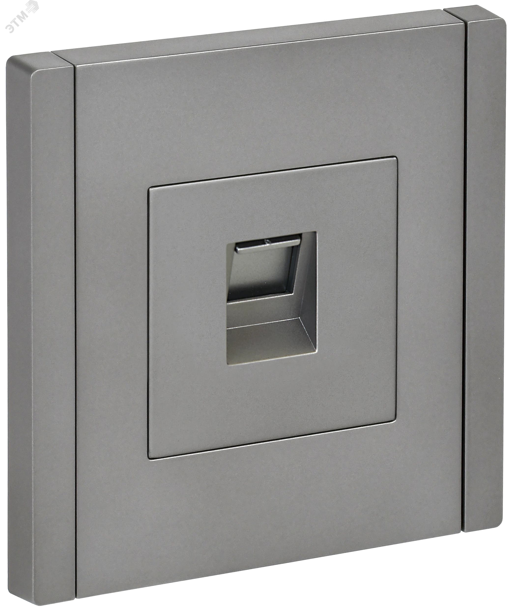FORTE&PIANO Розетка компьютерная RJ45 кат.5E FP532 сталь IEK FP-K10-1-K46