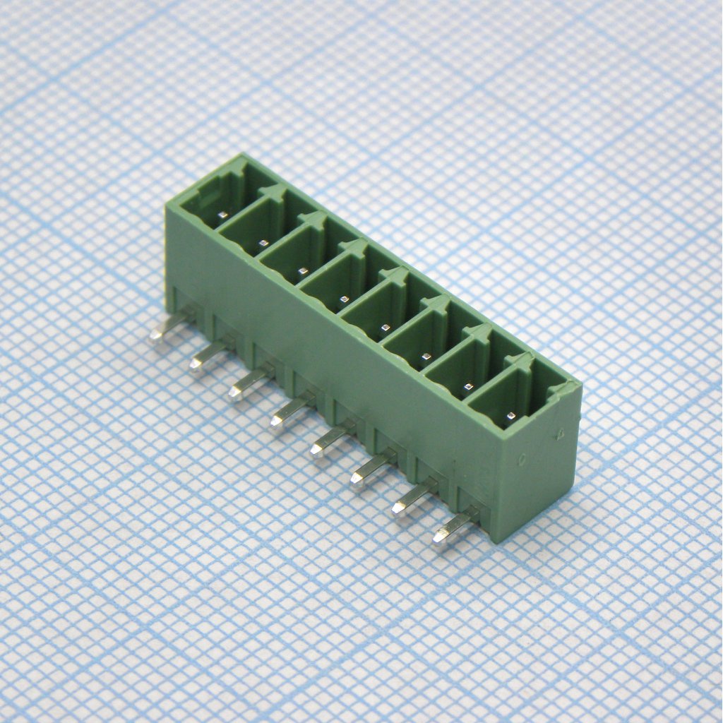 15EDGRC-3.5-08P-14-00A(H) - Разъемный клеммный блок на плату, 8 контактов. Серия 15EDGRC-3.5