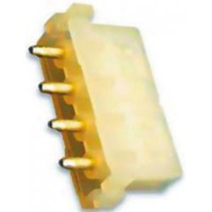 350826-1 - Соединитель питания 4 контакт(-ов) 6.35мм луженый прямой монтаж в отверстие 4 терминала(-ов) 1 порт(-ов) автомобильного применения пакет/коробка