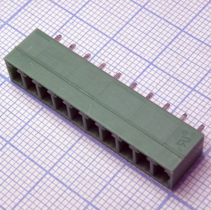 15EDGVC-3.81-10P-14-00A(H) - Разъемный клеммный блок на плату, 10 контактов. Серия 15EDGVC-3.81