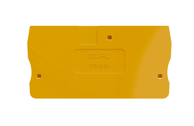 Торцевая крышка TC6-2-OG-EA - Торцевая крышка для клемм TC1.5-2-..., цвет: оранжевый