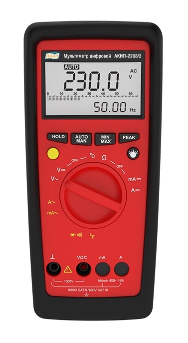 АКИП-2208/2 - Мультиметр цифровой с автоматическим выбором пределов измерения