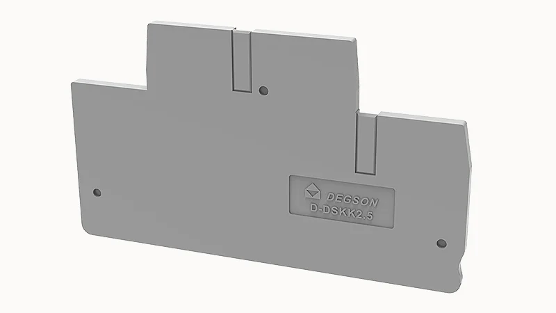 Торцевая крышка D-DSKK2.5-01P-11 - Торцевая крышка, для клемм DSKK2.5..., цвет: серый