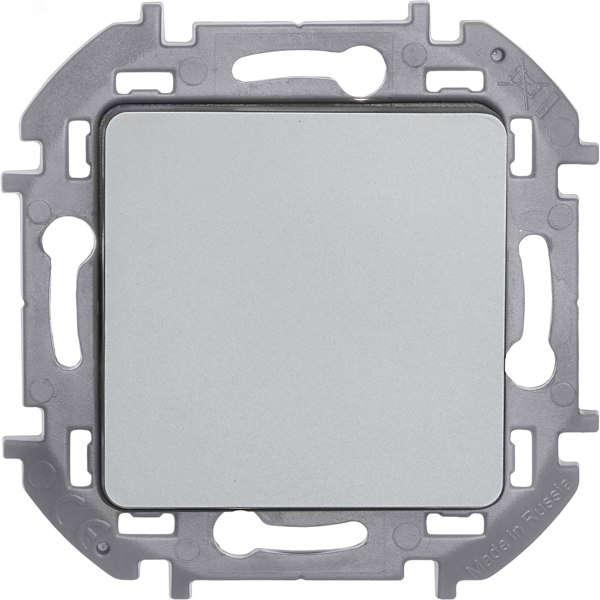 Выключатель 1-кл. Inspiria 10А IP20 250В 10AX механизм алюм. Leg 673602