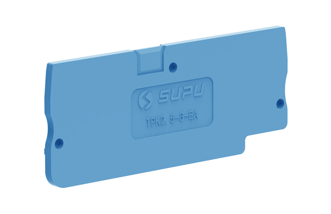 Торцевая крышка TPK2.5-3-BU-EA - Торцевая крышка для клемм TPK2.5-3…, цвет: синий