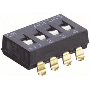 1-1825059-7 - Переключатель DIP, 4 схемы, SPST, SMD (Поверхностный Монтаж), DIP, 24 В