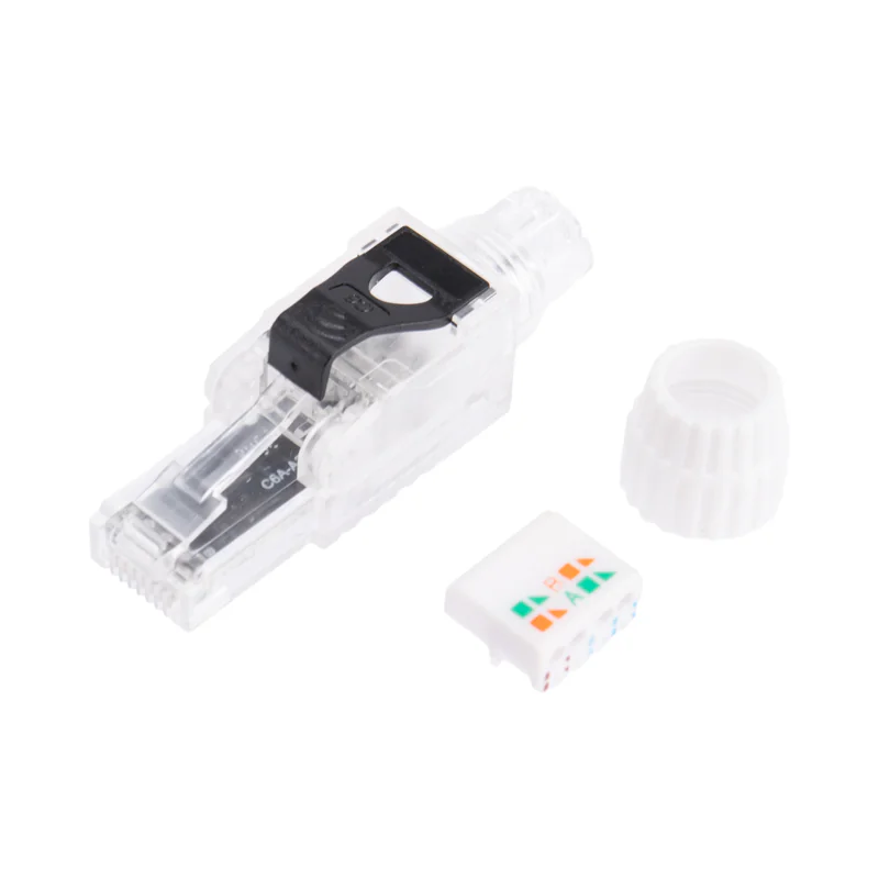 Разъем RJ-45(8P8C) полевой заделки под витую пару, UTP, CAT 6 (50 µ"/ 50 микродюймов) серия PRO 02-0281