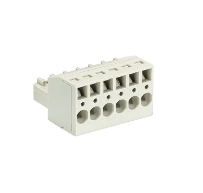 Розетка Wiecon 8513 BFK/ 6 TOP - Розеточный разъем, прямой, на кабель, шаг 3,5 мм, 6 полюсов, номинальное сечение: 1,5 мм кв., пружинная фиксация провода, 250V, 8А, с маркировкой, цвет: серый, серия 8513 BFK