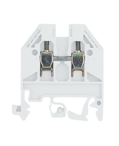 Клемма WK 2,5 /U White - Проходная клемма, тип фиксации провода: винтовой, номинальное сечение: 2,5 мм кв., 24A, 800V, ширина: 5 мм, цвет: белый, тип монтажа: DIN 35
