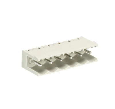 Вилка Wiecon 8113 S / 6 W OB GR OF - Вилочный разъем, горизонтальный, без боковых стенок, на плату, шаг 5 мм, 6 полюсов, фиксация на плате пайкой, 400V, 12А, без маркировки, цвет: серый, серия 8113 S WOF