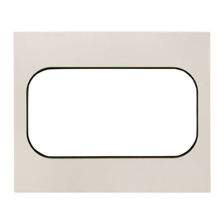 Рамка для розетки 2-м Стокгольм бел. с линией цвета черн. PROxima EYM-G-303-20