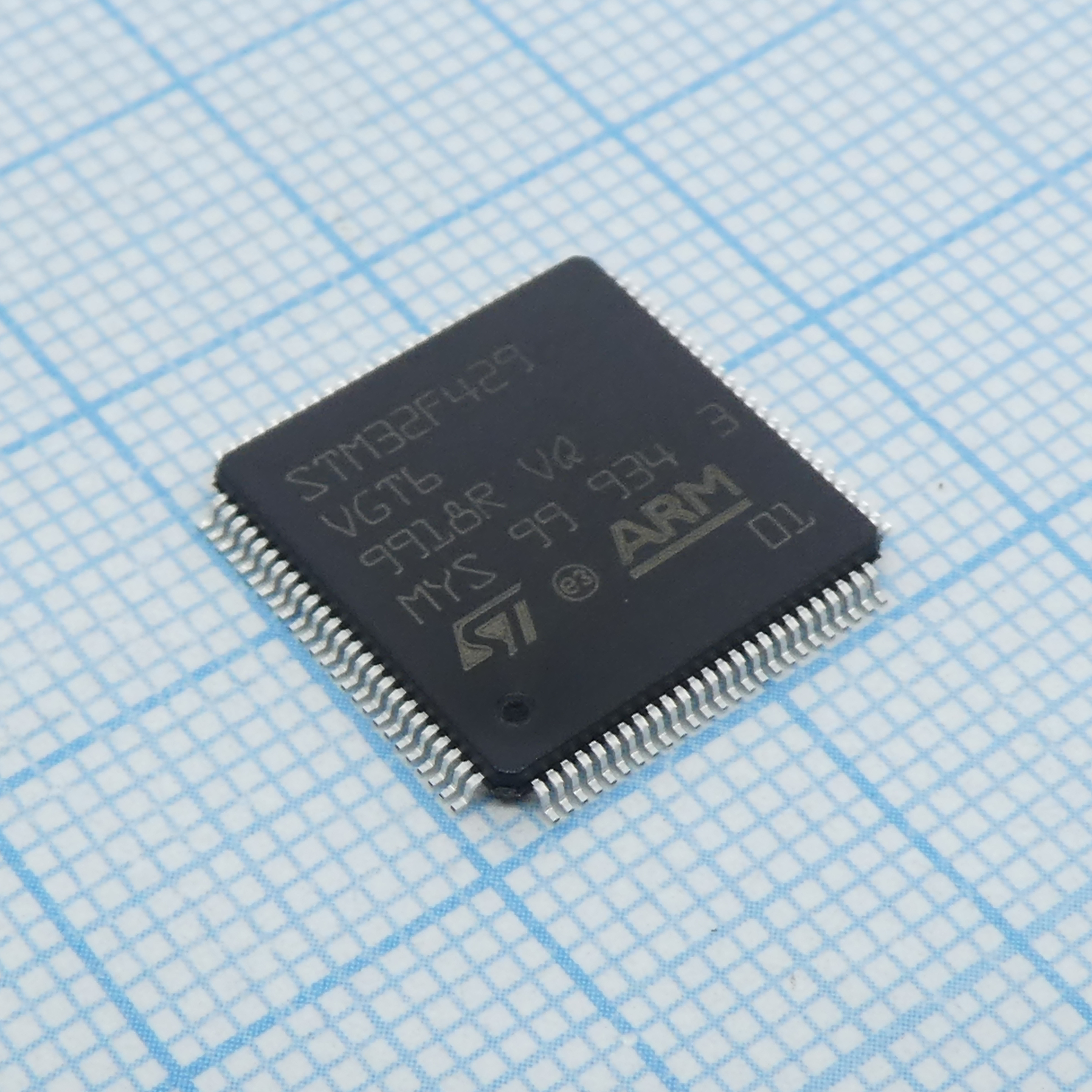 STM32F429VGT6 - Микроконтроллер STM 32-бит ядро ARM Cortex M4 RISC 1МБ Флэш-память 2.5В/3.3В 100-Pin LQFP лоток
