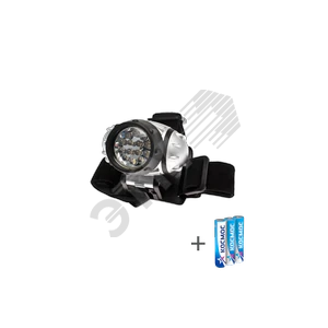 Фонарь налобный, 14 LED, 3 батарейки ААА, 130Lm