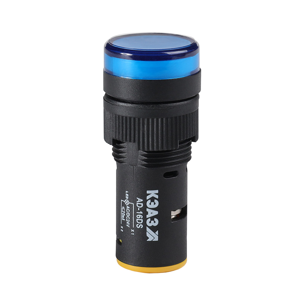 Лампа AD16DS(LED) матрица D16мм синий 24В AC/DC 357844