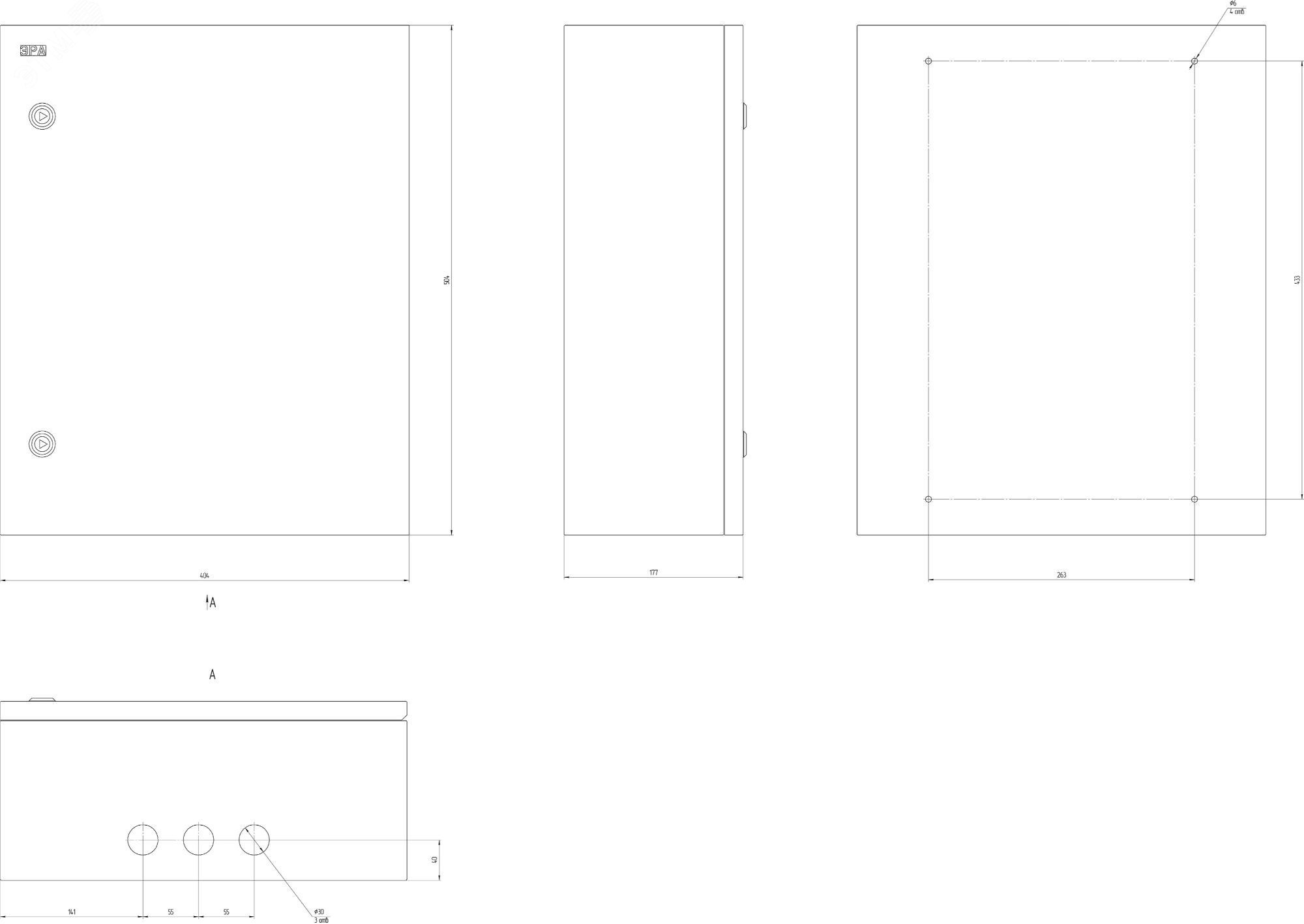 Корпус металлический ЩМП-06 SIMPLE 500х400х175 IP31 NO_SIMPLE_SHMP-06_IP31 Б0041657