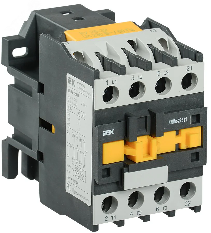 Контактор КМИе-23210 32А 230В/АС3 1НО KKME21-032-230-10