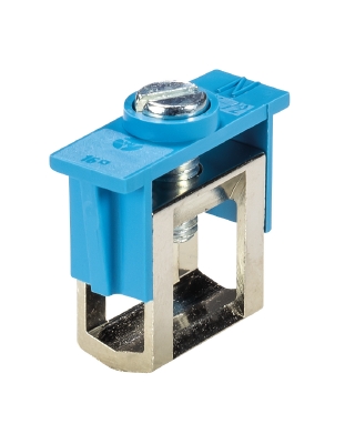 Зажим WAK 16/2 BLAU - Наборные клеммы для N-проводников, тип фиксации провода: винтовой, номинальное сечение: 16 мм кв., цвет: синий, тип монтажа: шина 10х3