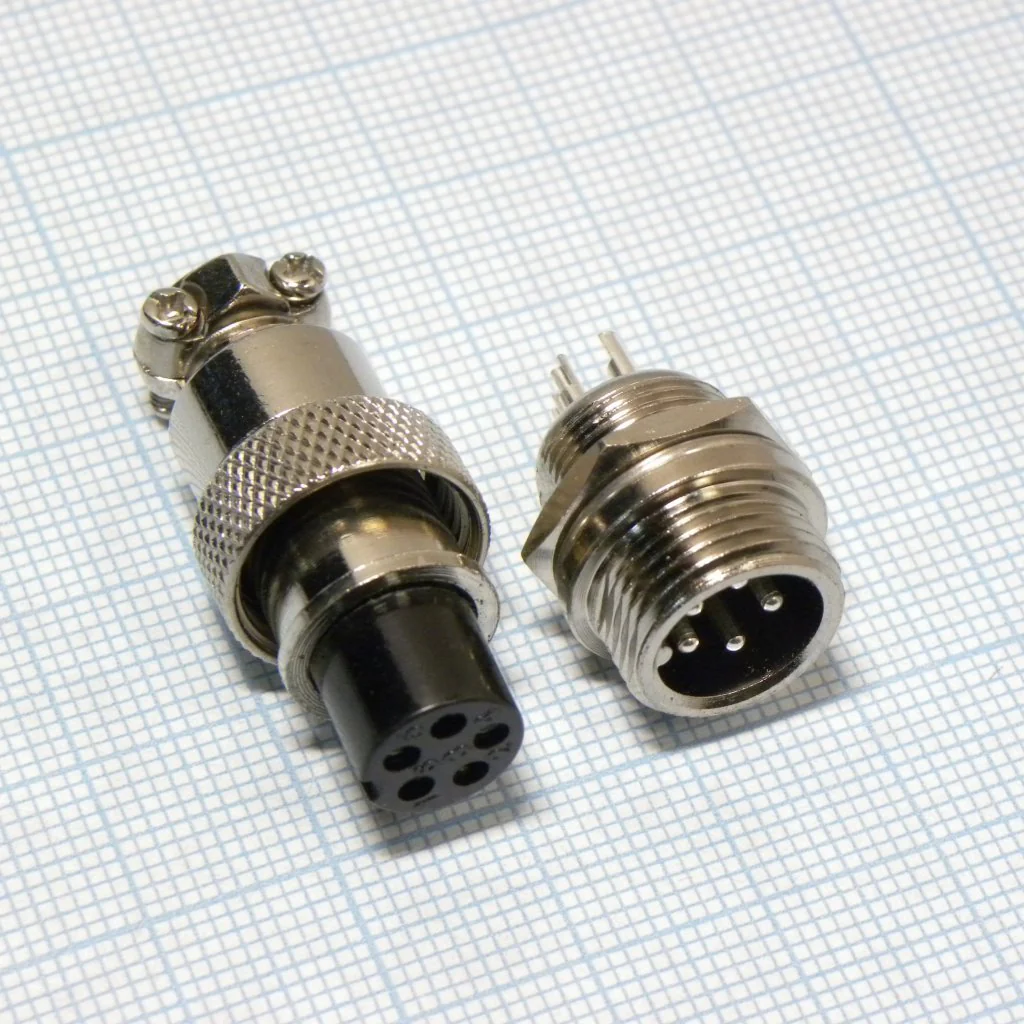 Разъем PH-M12-5FC+MP комплект - вилка приборная+розетка кабельная