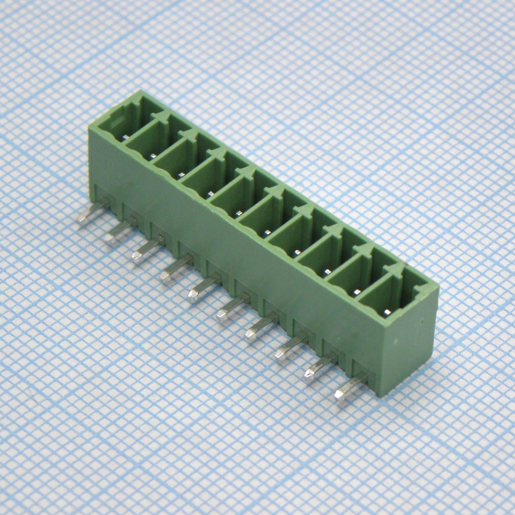 15EDGRC-3.5-10P-14-00A(H) - Разъемный клеммный блок на плату, 10 контактов. Серия 15EDGRC-3.5