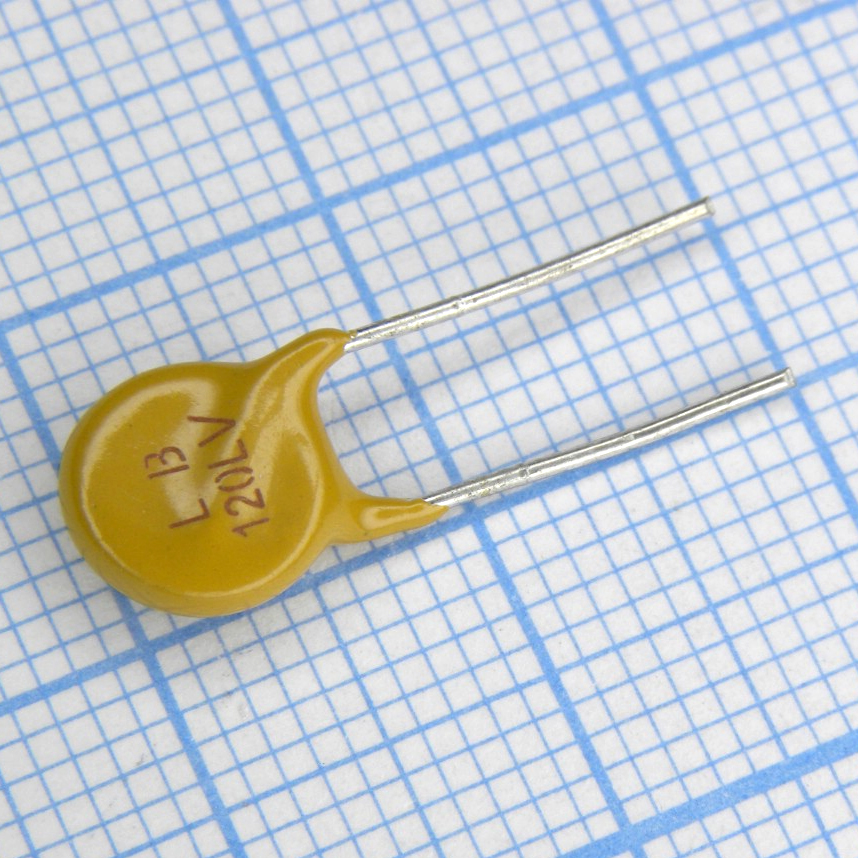 LB120LVF - Самовосстанавливающийся предохранитель PTC 0.12A(hold) 0.3A(trip) 265V 1.2A 15s 3Ohm, радиальные выводы, 8.3 X 10.7 X 3.8mm, россыпью