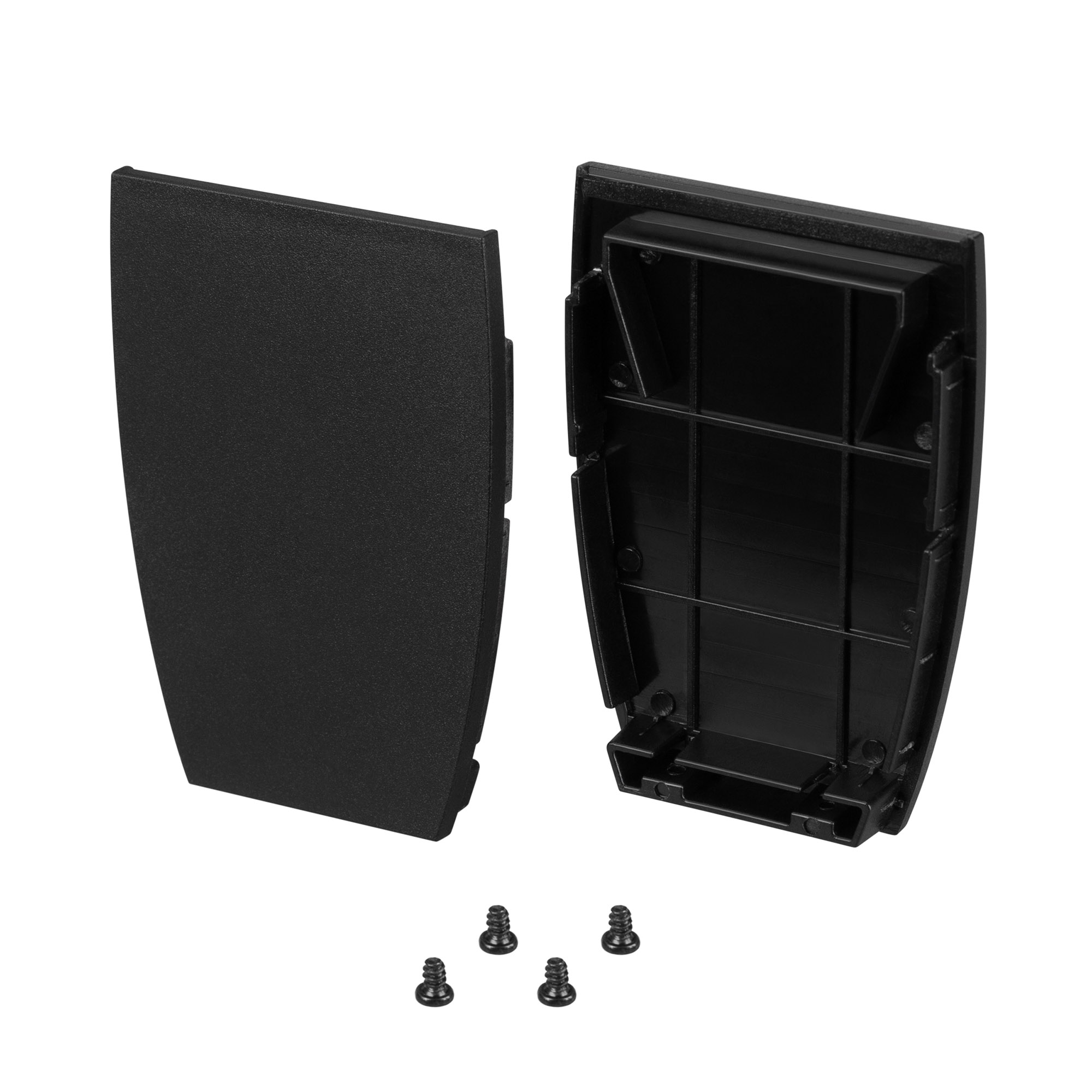 Заглушка LINE-5075-U-HONEYCOMB BLACK глухая 044887 - Пара алюминиевых заглушек для профиля LINE-5075-U-HONEYCOMB. Цвет - черный. В комплекте 2 заглушки без отверстия.