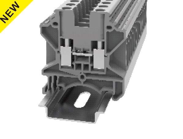 Проходная клемма DHV6-01P-11 - Проходная клемма, высоковольтная, тип фиксации провода: винтовой, номинальное сечение: 6 мм кв.,  41A, 1000V, ширина: 8,2 мм, цвет: серый, тип монтажа:  DIN35