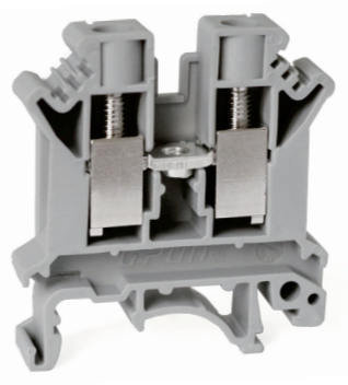 Проходная клемма UKJ-10 - Проходная клемма, тип фиксации провода: винтовой, номинальное сечение: 10 мм кв., 57A, 1000V, ширина: 10,2 мм, цвет: серый, тип монтажа: DIN 35