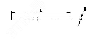 Пруток стальной гор. оцинк. d8 (уп.110м) NC1008