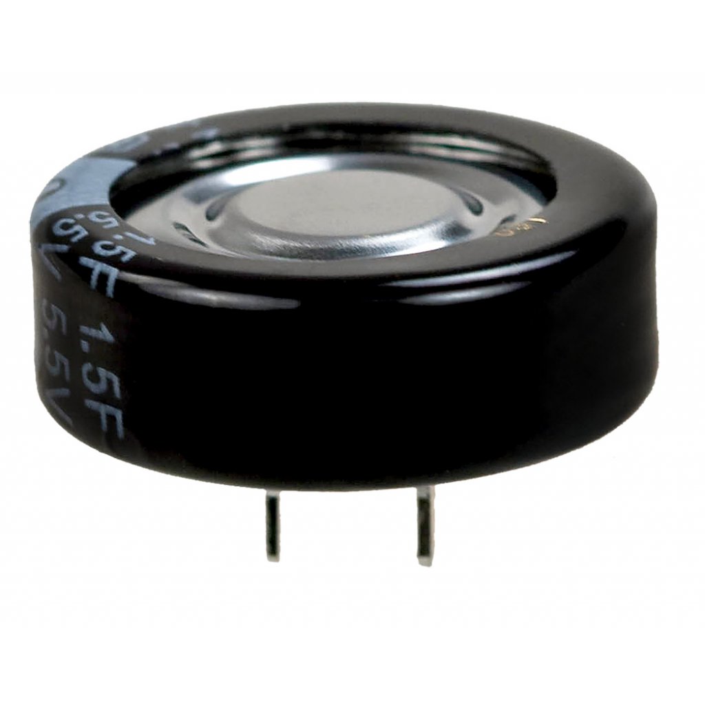 EECF5R5U105 - Ионистор стандартный 5,5V, 1F, -25...+70°C, 1000h, 21,5x8mm, горизонтального исполнения