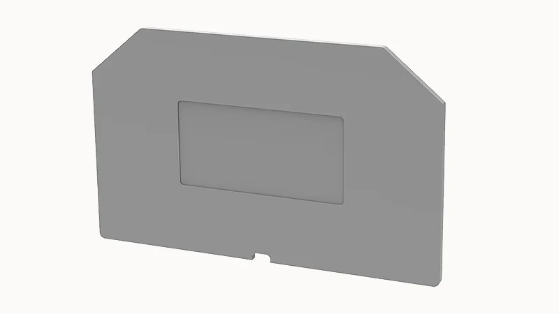 Торцевая крышка D-PCMT2.5-01P-11 - Торцевая крышка, для клемм D-PCMT2.5..., цвет: серый