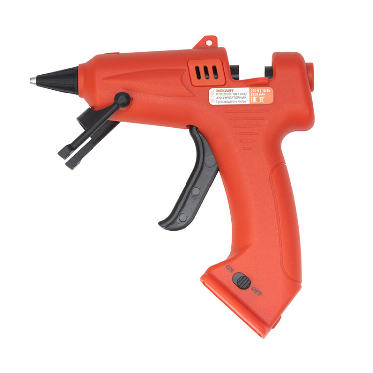 Пистолет клеевой Эксперт АКБ, 10W, 7мм - аккумуляторный, в комплекте з/у и кабель