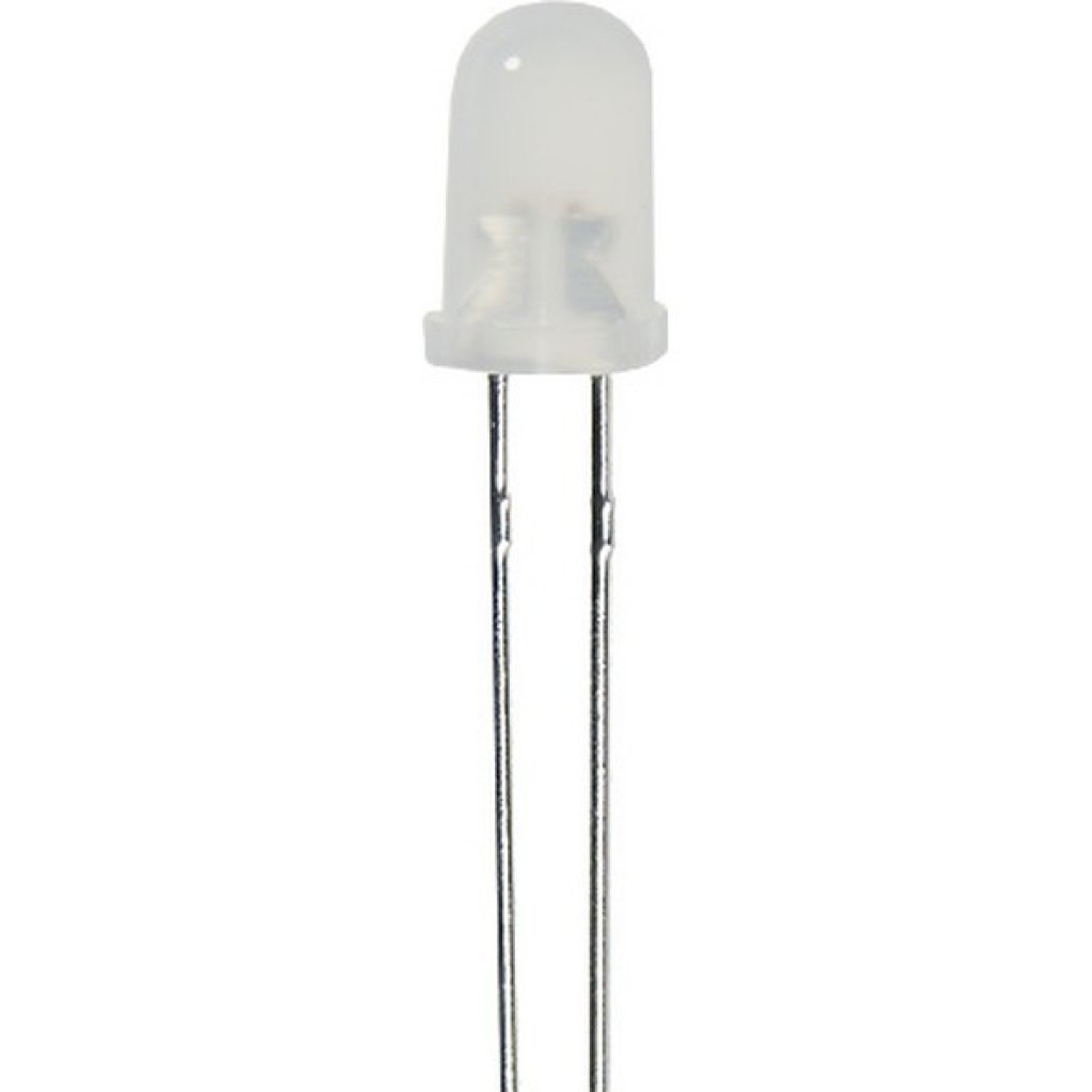 L-57EGW - Светодиод 5мм/красный/625нм/10-30мкд - зеленый/568нм/12-20мкд/белый матовый/60°