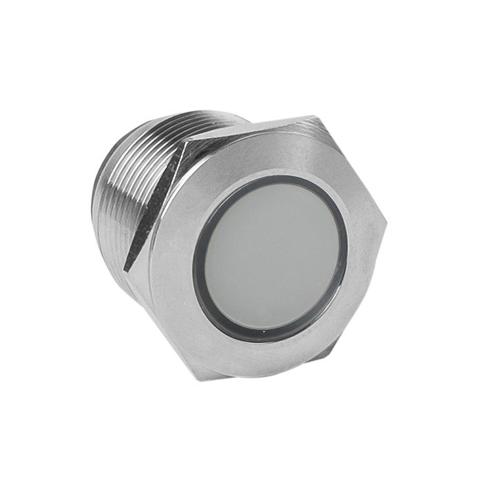 Лампа белая сигнальная S-Pro67 19 мм 24В PROxima s-pro67-352 - Лампа сигнальная d19-24V бел мет