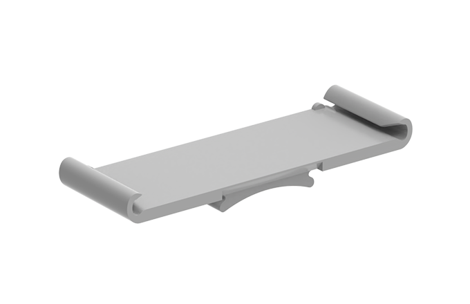 Держатель маркировки 215210 - Держатель маркировки, монтаж на стопор, цвет: серый