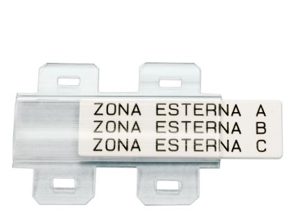 brdSA1135 - Контейнеры для кабеля под две стяжки, размеры 9х35мм, цвет-прозрачный, 500шт/упак.