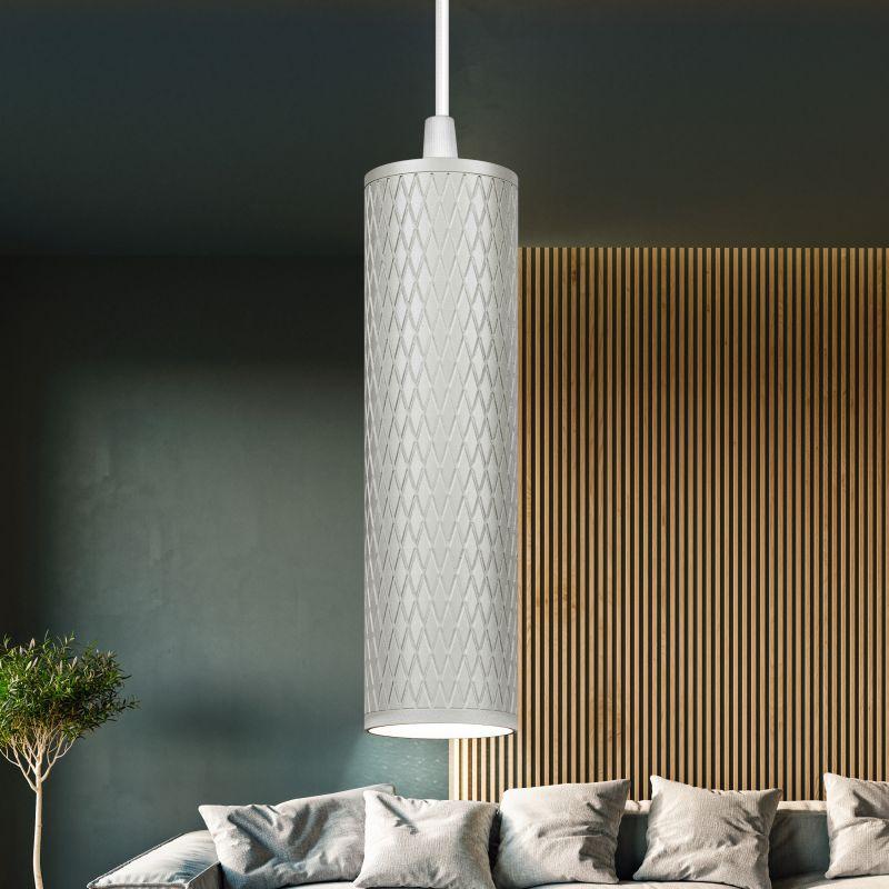 Светильник подвесной (подвес) PL20 WH MR16 GU10 потолочный цилиндр бел. Б0058499