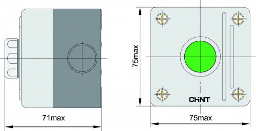 Пост кнопочный NPH1-1001 1НО 587066