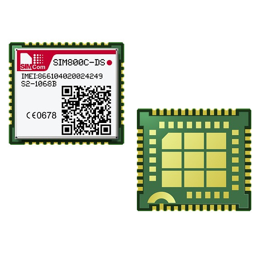 SIM800C-DS - Четырехдиапазонный модуль GSM/GPRS 850МГЦ, 900МГц, 1800МГц и 1900МГц с поддержкой кодирования CS-1, CS-2, CS-4 и CS-4