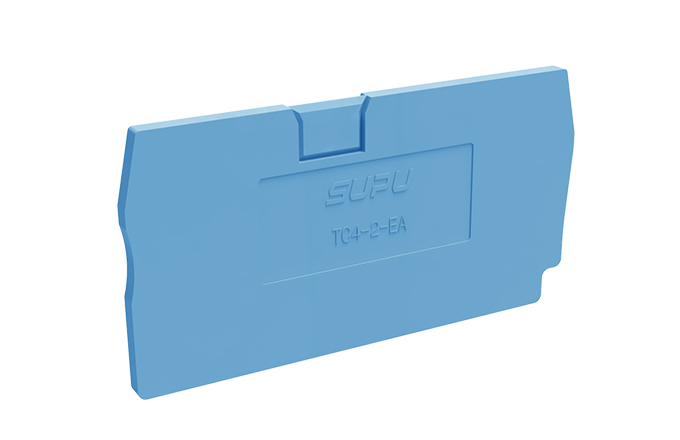 Торцевая крышка TC4-2-BU-EA - Торцевая крышка для клемм TC4-2-..., цвет: синий