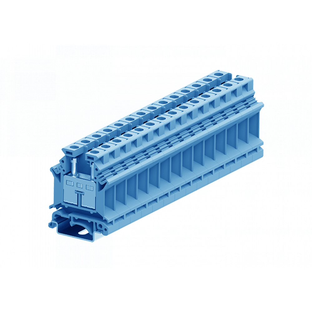 Проходная клемма 316902 - Проходная клемма, UK16, тип фиксации провода: винтовой, номинальное сечение: 16 мм кв., 76A, 800V, ширина: 12 мм, цвет: синий, тип монтажа: DIN 35