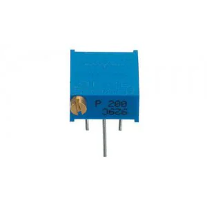 TSR-3296P-104R - Потенциометр многооборотный керметный 100кОм 0.5Вт ±10% 30 ±2 оборотов, (9.5 X 11.5 X 5мм)