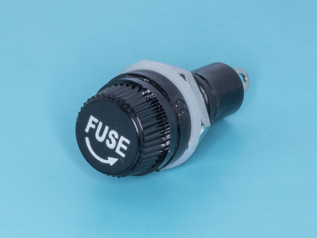 FH-02 - Держатель на приборный блок для предохранителя 5,2х20мм