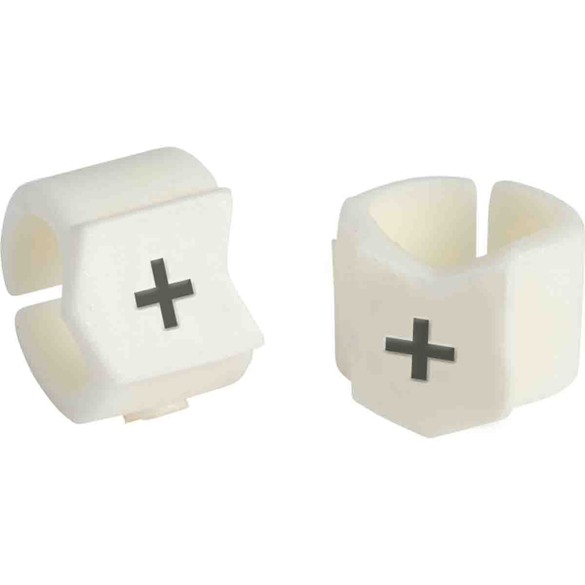 brd133437 - SCN-23-PLUS клипсы белые, 50шт/упак, для провода 5,9-8,5мм диаметра, легенда + (плюс)