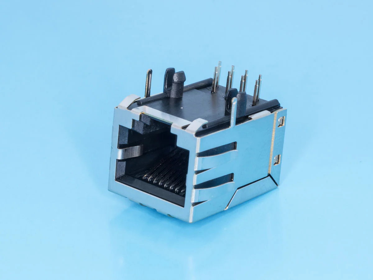 TJ16S-8P8C - Разъем на плату 8P8C, тип 16, экранированный