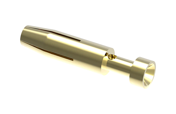Розеточный обжимной контакт (Au) SCGF-016-1.5 - Розеточный обжимной контакт, номинальный ток: 16A, номинальное сечение: 1,5 мм кв., тип покрытия контактов: золото