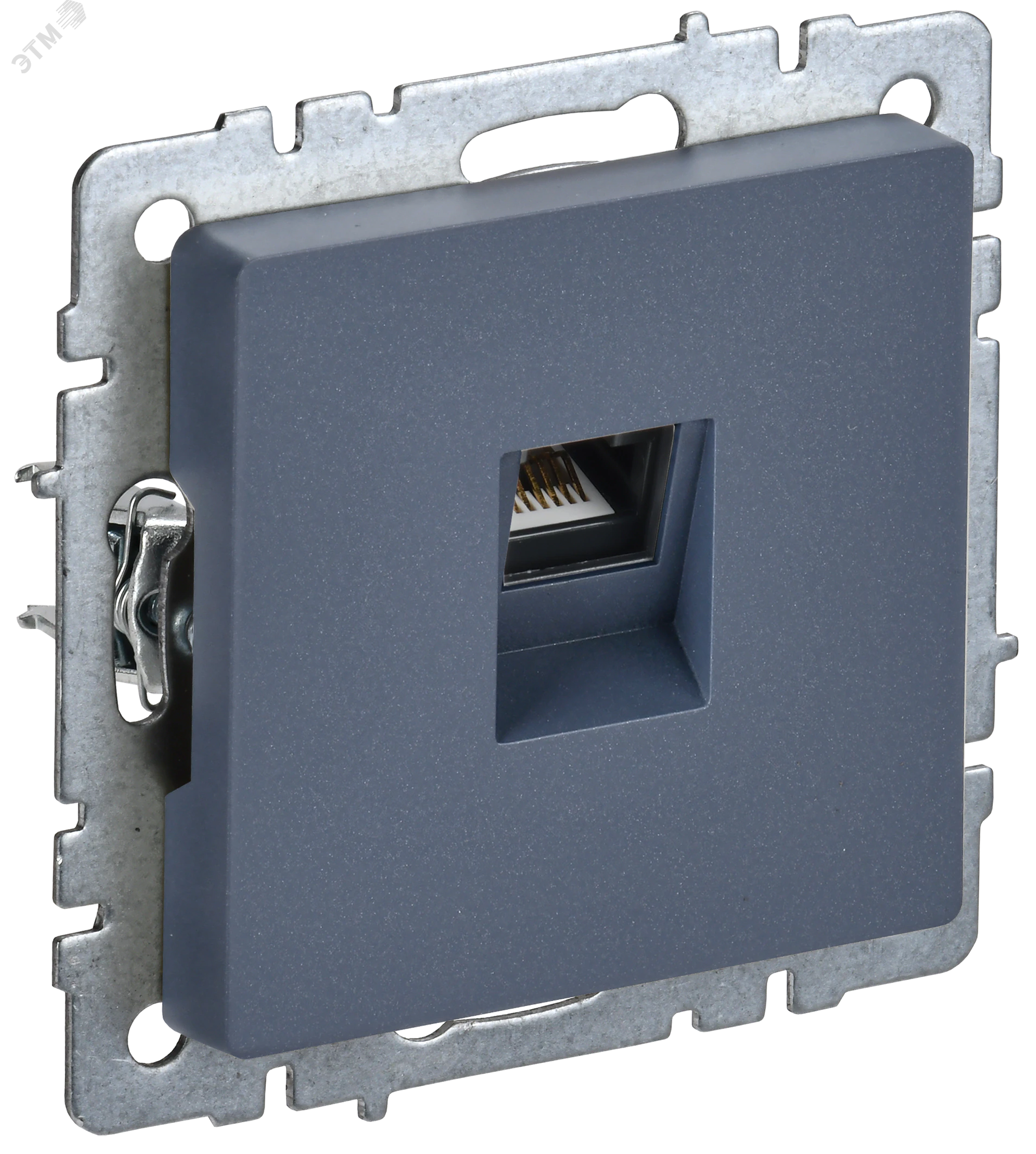 BRITE Розетка компьютерная RJ45 кат.5E РК10-БрМ маренго BR-K10-1-K35