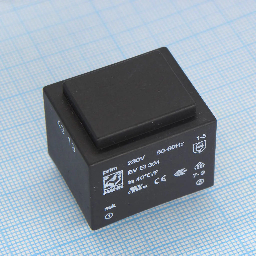 BV EI 304 2044 - Трансформатор питания 2.6ВА  230В 18В  145мА ta 40 C/F (EI 30/15.5)27.0мм